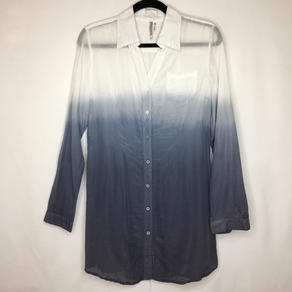 MONORENO silk blend ombre tie dye top AD19 - Picture 1 of 5